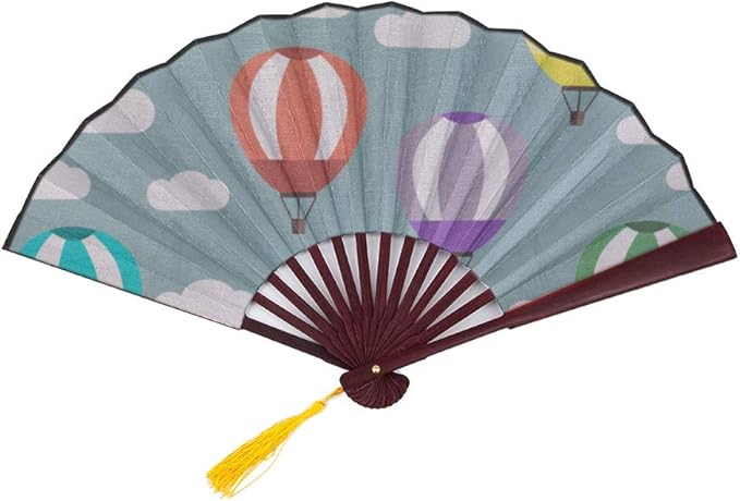 Abanico chino Dibujos animados baratos Globo de aire caliente infantil