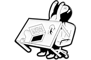 ALXAZA Cute Pins Enamel Pins Backpack Pins Alloy Enamel Brooch Cartoon Lapel Pin Funny Animal Brooch Cowboy Badge Pin for Bookbags Clothes/Jackets & Hat Decoration