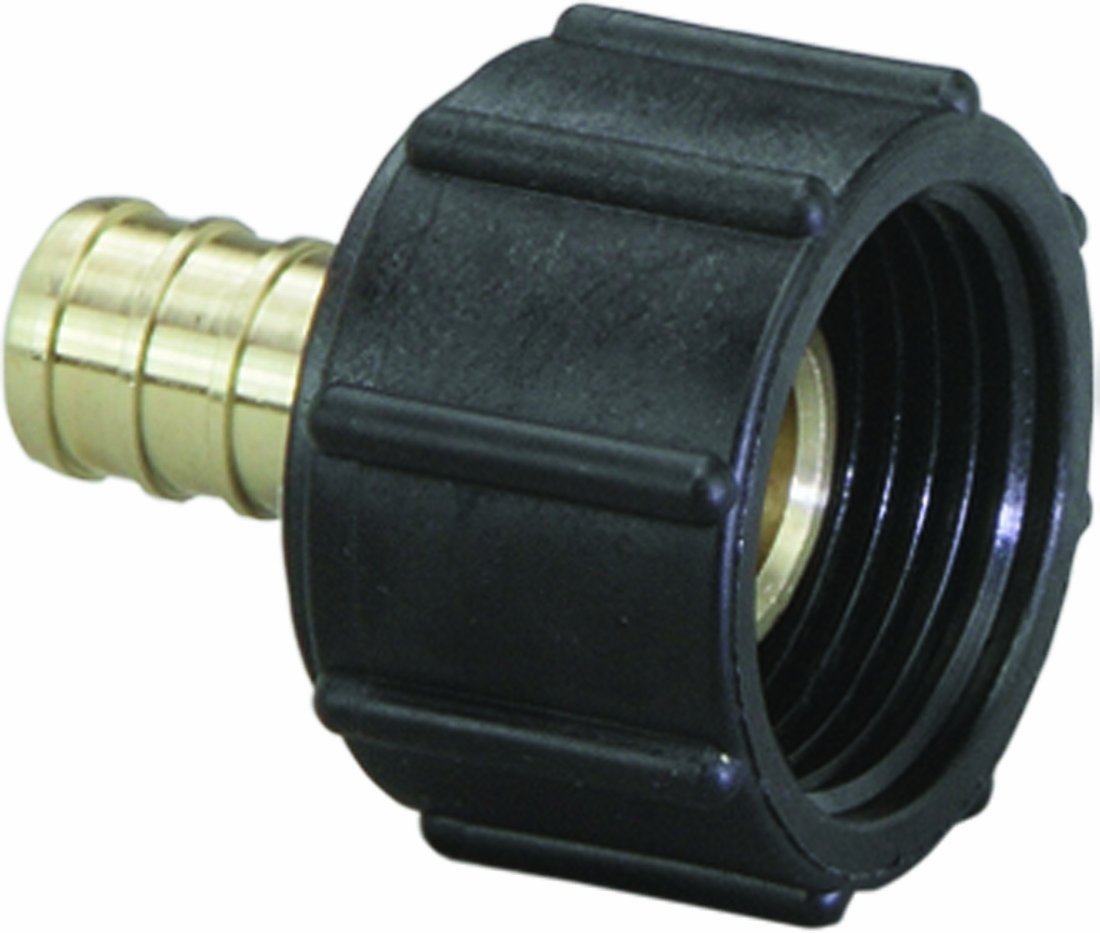 Viega 46634 PureFlow Zero Lead Brass PEX Crimp PORT Adapter with 1/2