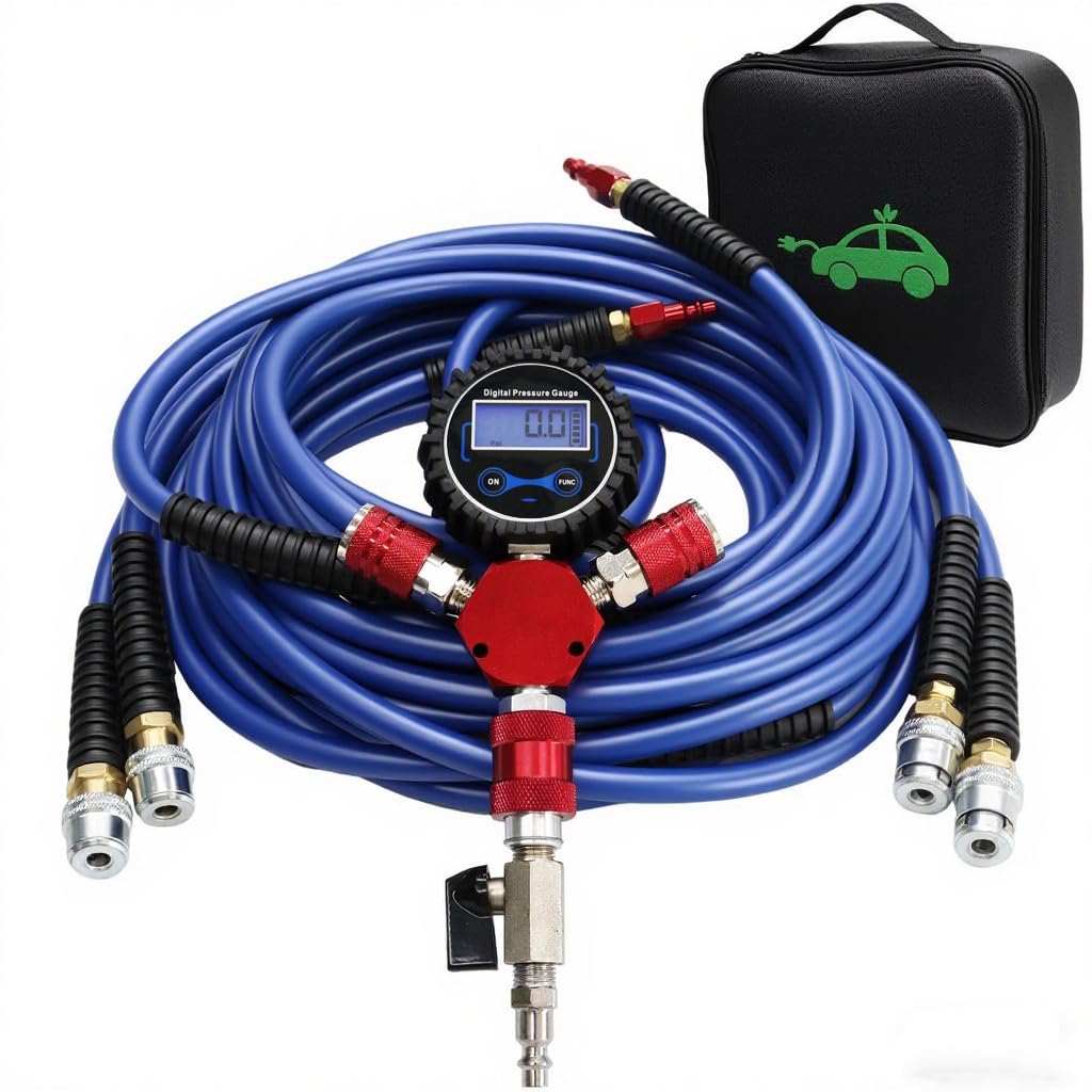Photo 1 of MILADO 4 Tire Inflation Deflation System, Air Down Tire Deflators, Tire Deflator Kit with Digital Tire Pressure Gauge for Car Trucks Off Road Vehicles up to 125'' wheelbase