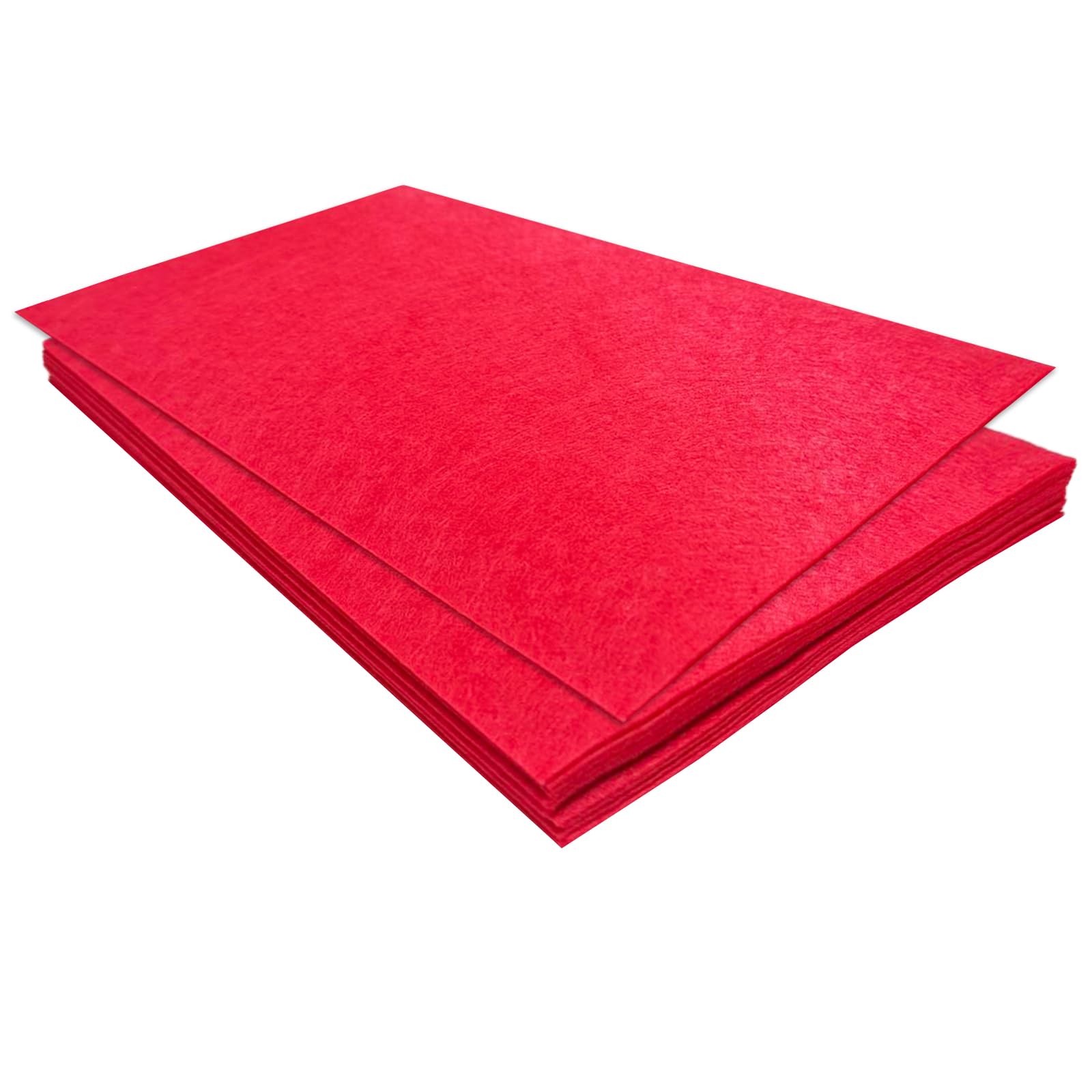 Jtnohx Stiff Felt Sheets, 11 Pcs Felt Fabric, 17.78×28.7cm Colour Fabric Square for Crafts, Craft Material for Sewing(Red) — image 1