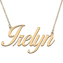 HUAN XUN Customized Custom Simple Any Name Necklace