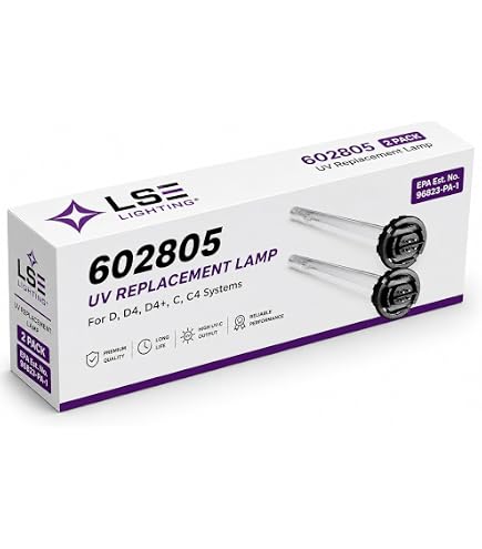 Amazon.com: 602805 UV Light Bulb – Compatible with Viqua C, C4, D