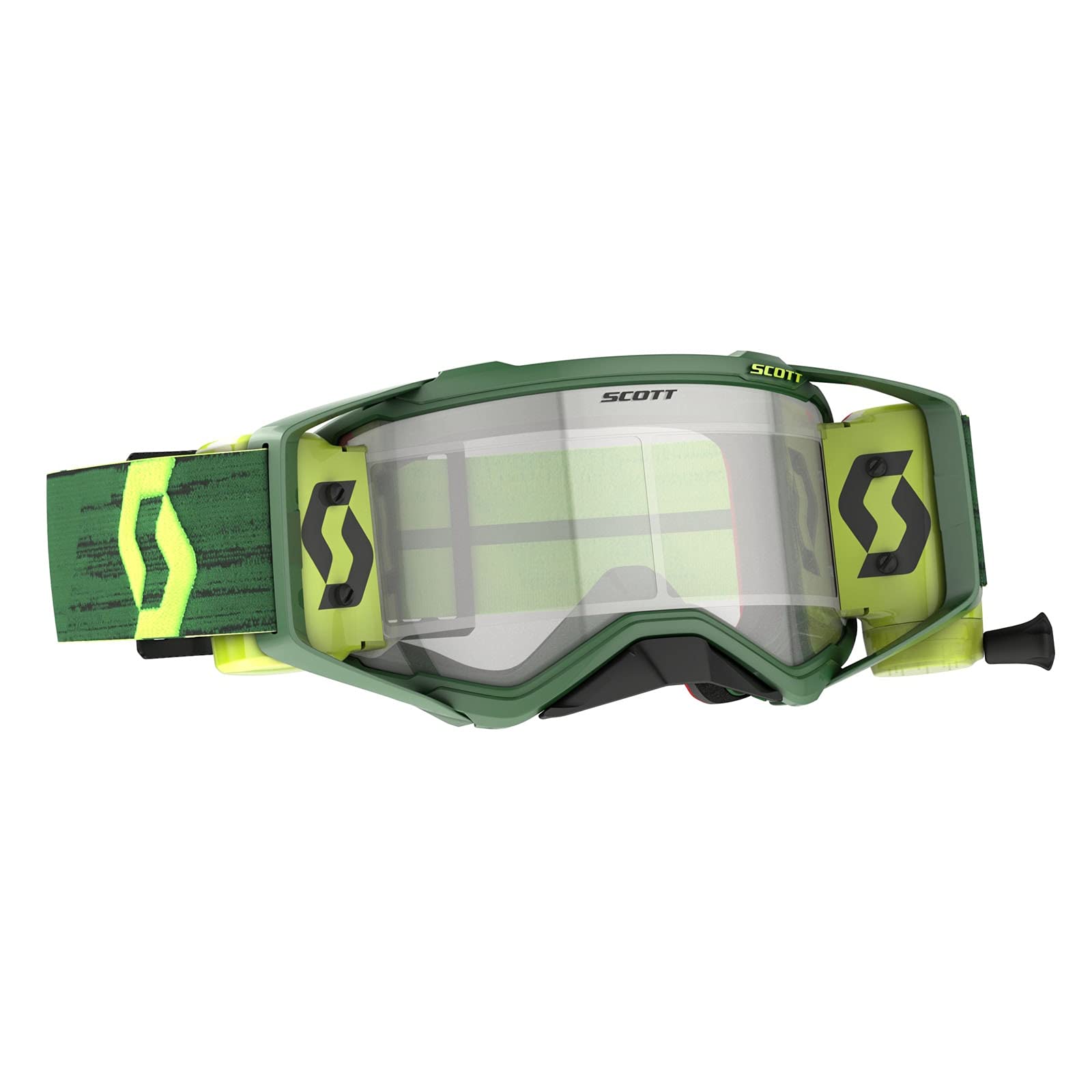 Scott Prospect WFS Green/Yellow Motocross Goggles (Green/Yellow, One Size)