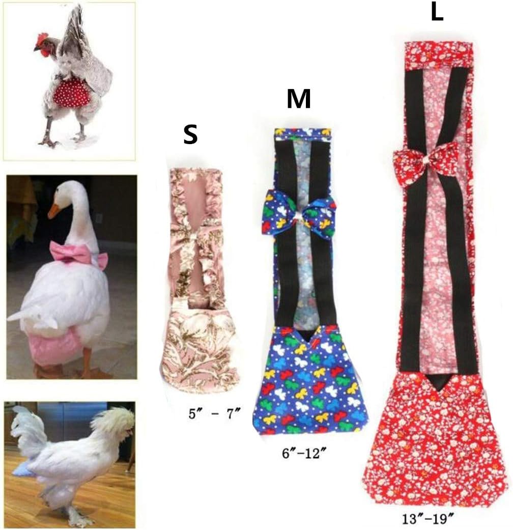 OMAS 3 Sizes Pet Goose Chicken Duck Poultry Adjustable Cloth Diaper Farm(Lagre)