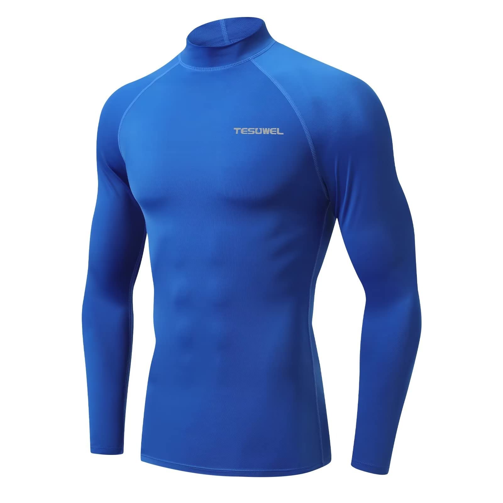 Photo 1 of ** DARK BLUE**
Tesuwel Mens Rash Guard Long Sleeve Swim Shirts for Men UPF 50+ UV Sun Protection Compression Water Shirts for Swimming Surfing High Wickig Anti Chafe,226 Sky Blue M
