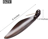 Moylor 9" Ceramic Incense Stick Holder with 3 Holes - Brown view 7