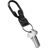 orbitkey Clip V2 - All Black | Quick Release Design | Durable Metal Construction | Secure Key Attachment | Everyday Carry