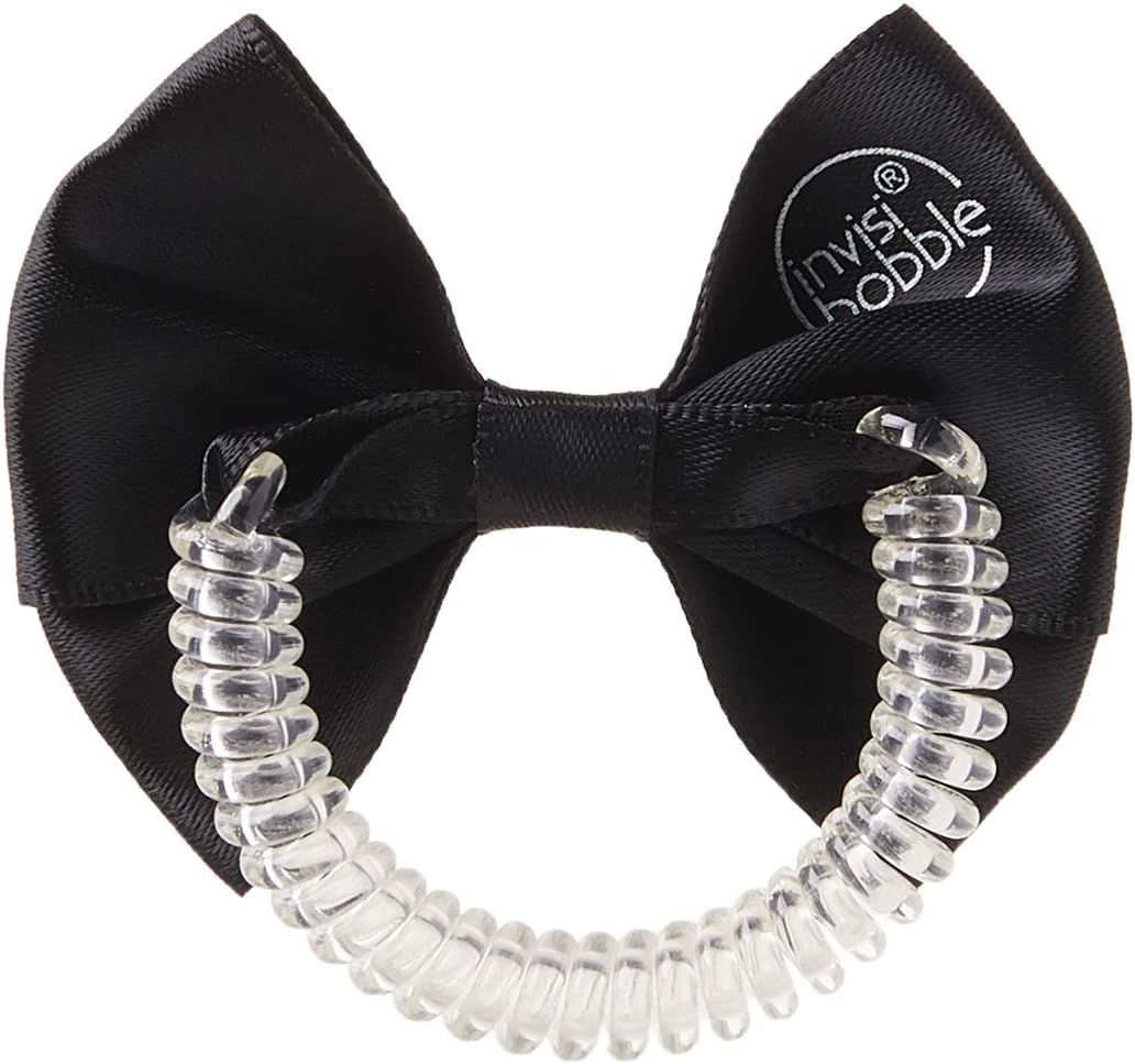 Invisibobble Bowtique Hair Bow with Invisibobble Original Slim Hair Scrunchie for Girls and Women True Black - Image 5