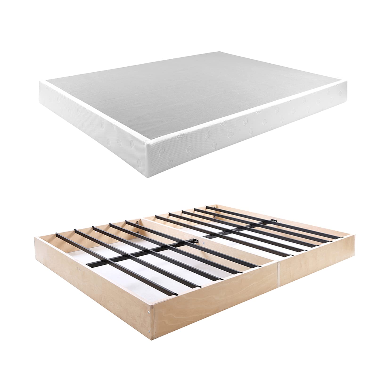 Photo 1 of Panana Box Spring High Profile Metal Heavy Duty Easy Assembly Sturdy Box Spring Mattress Foundation, Strong & Sturdy Support No Noise Easy to Clean (9 Inch, Queen)