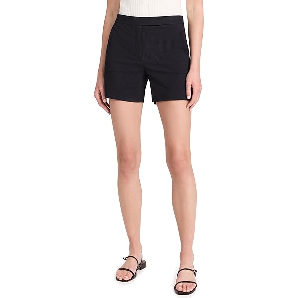 Theory Women's DB Pleat Short E.TIL, Black, 0 | Amazon.com