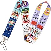 Pinstant Friends Umbrellas Intro Title Logo Chandler Bing Matthew Perry Comedy TV Show Joey Rachel Ross Monica Phoebe Pivot Couch 17.7" Neck Lanyard Keychain Holder ID Badge Mobile Phone Pin Strap
