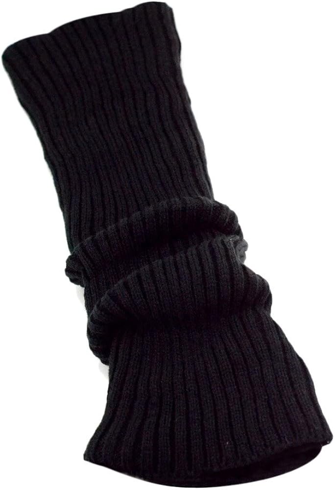 SUNTRADE 2 Pair Leg Warmers, Women Girls Boots Cuff Warmer Ribbed Stretch Knee Leg Socks (Black+Pink) at  Women’s Clothing store