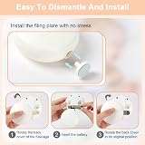 Vicloon 6 in 1 Baby Nail Trimmer Electric Battery Operated White view 5