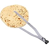 Whopper Stainless Steel Serving Tongs, Indian Steel Chimata, Roti Or Chapati Chimta, Kitchen Tong for BBQ, Salad, Grilling, S