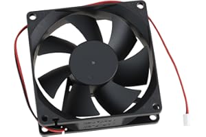 SG Store Power Supply Cooling Fan 8025 12V 2-Pin Connector Compatible with AD0812HS-A70GL 80x80x25mm Replacement Case Fan