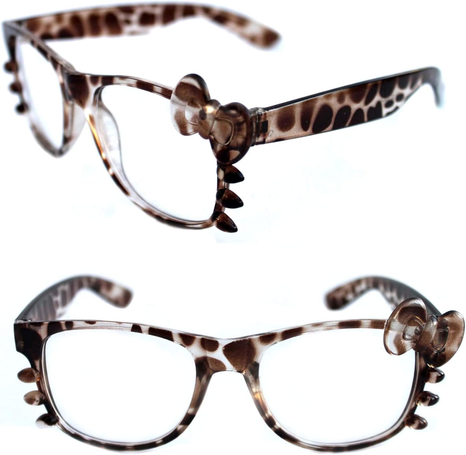 Women's Horn Rimmed HELLO KITTY Clear Lens Eye Glasses with