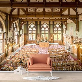 Wall Murals for Bedroom Beautiful Great Church Removable Wallpaper Peel and Stick Wall Stickers - 66x96 inches