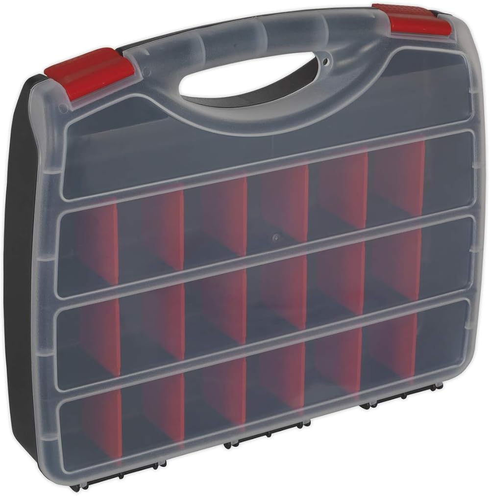 Sealey APAS20 Assortment Case 20 Compartment Storage Parts Organizer Box