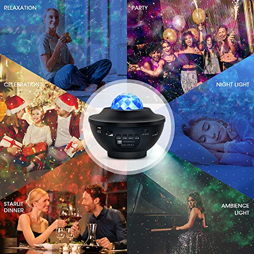 OTTOLIVES-Star-Projector-Night-Light-2-in-1-Star-Galaxy-Projector-LED-Nebula-CloudRotatable-Ocean-Wave-Projector-with-Remote-Control-Bluetooth-Music-Speaker-for-Kids-Adults-Bedroom-Decoration