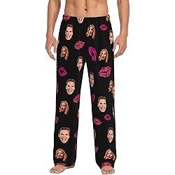 Personalized Custom Pajama Pants For Men With Face