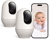 nooie Baby Monitor 2 Pack 2K 360° Night Vision AI Motion Tracking Alexa view 1