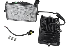 2Pcs AH128328 AH159332 LED Upper Cab Light 6"x4" Compatible with John Deere Windrower 4890 4895 Cotton Picker 9986 9996 Forag