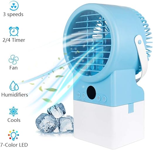 table fan with water cooler
