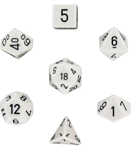 Set De Dés Wilderfeast – 7 Dés Personnalisés (5d6, 1d8, 1d20) – Bleu, Vert, Crème – Pour RPG, Jeu De Rôle