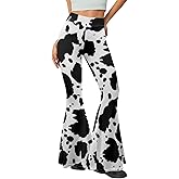 Xhuibop Flare Yoga Pants for Women Tummy Control High Waisted Flared Trousers