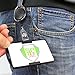 2 Pack - Premium Two Card Plastic Badge Holder - Vertical or Horizontal - with Heavy Duty Retractable Carabiner Clip Badge Reel by Specialist ID (Black)