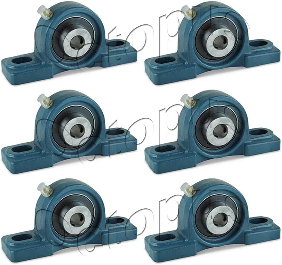 6 Pcs Premium UCP204-12 Self-align Pillow Block Bearing 3/4 inch