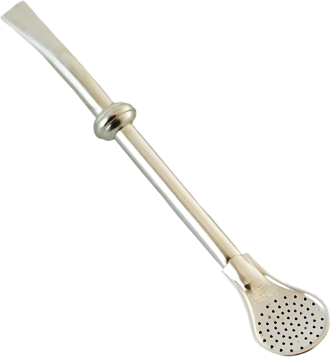 Tesoro Mate Straw Bombilla Alpaca 5 | Silver | for mate tea & Yerba Mate
