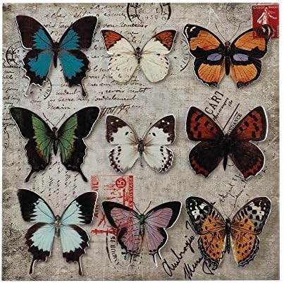 VERDUGO GIFT Butterfly Collage 3-D Wall Art