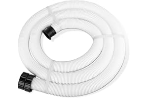 SAWLUV BW58368 Pool Pump Hose Replacement for Above Ground Pool, Sand Filter Pump Hose Compatible with In tex, Coleman, Bestway Sand Filter Pumps, Pool Heaters and Chlorinators, (1.5 Inch x 9.8 Foot)