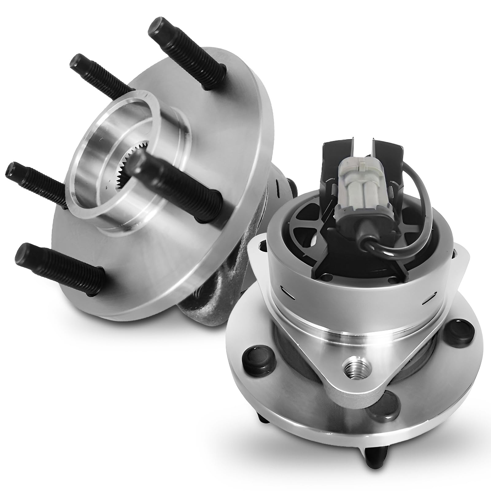Photo 1 of Pair 513206 Front Wheel Bearing Hub Assembly Compatible with Chevy Cobalt HHR 2005-2011, Pontiac G5 2007-2010 Pursuit 2005-2006, for Saturn Ion 2003 2004 2005 2006 2007, 5 Lug w/ABS