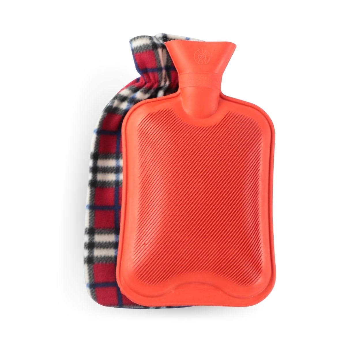 Mobiclinic®, Large 2L Hot Water Bottle with Cover Soft Fluff, Provide Warmth and Comfort, Neck and Shoulder Pain Relief, Soft Cotton Lining, Thermal hot Water Bottle, Printed, Washable
