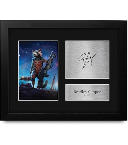 Movie Fan Gift Display Zoe Saldana As Gamora Framed Autograph