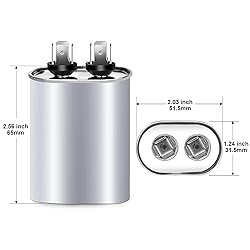 15 uF MFD ±6% 370V/440V CBB65 AC Capacitor, Dual