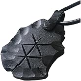 Protection Rune, Forged Iron Rune, Viking Rune, Rune Pendant, Bind Rune Pendant, Nordic Necklace Jwelery