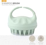 Sndyi Scalp Massager Shampoo Brush - Silicone Bristles, Green, Hair Growth view 2