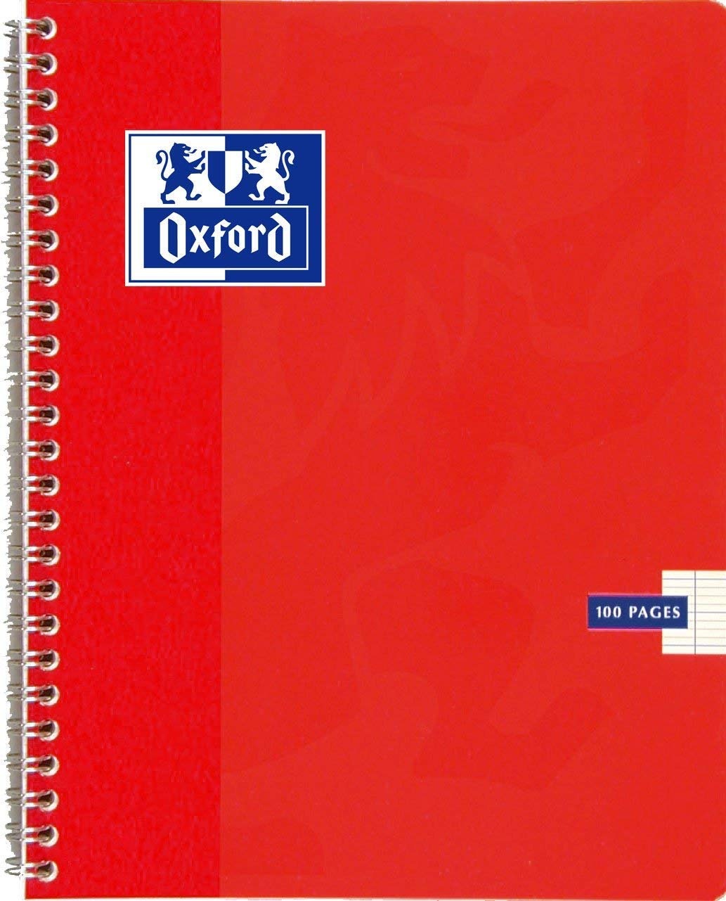 Cambridge Spiral-Bound Notebook - 17 x 22 cm - 100 Pages-seyes Ruled Oxford