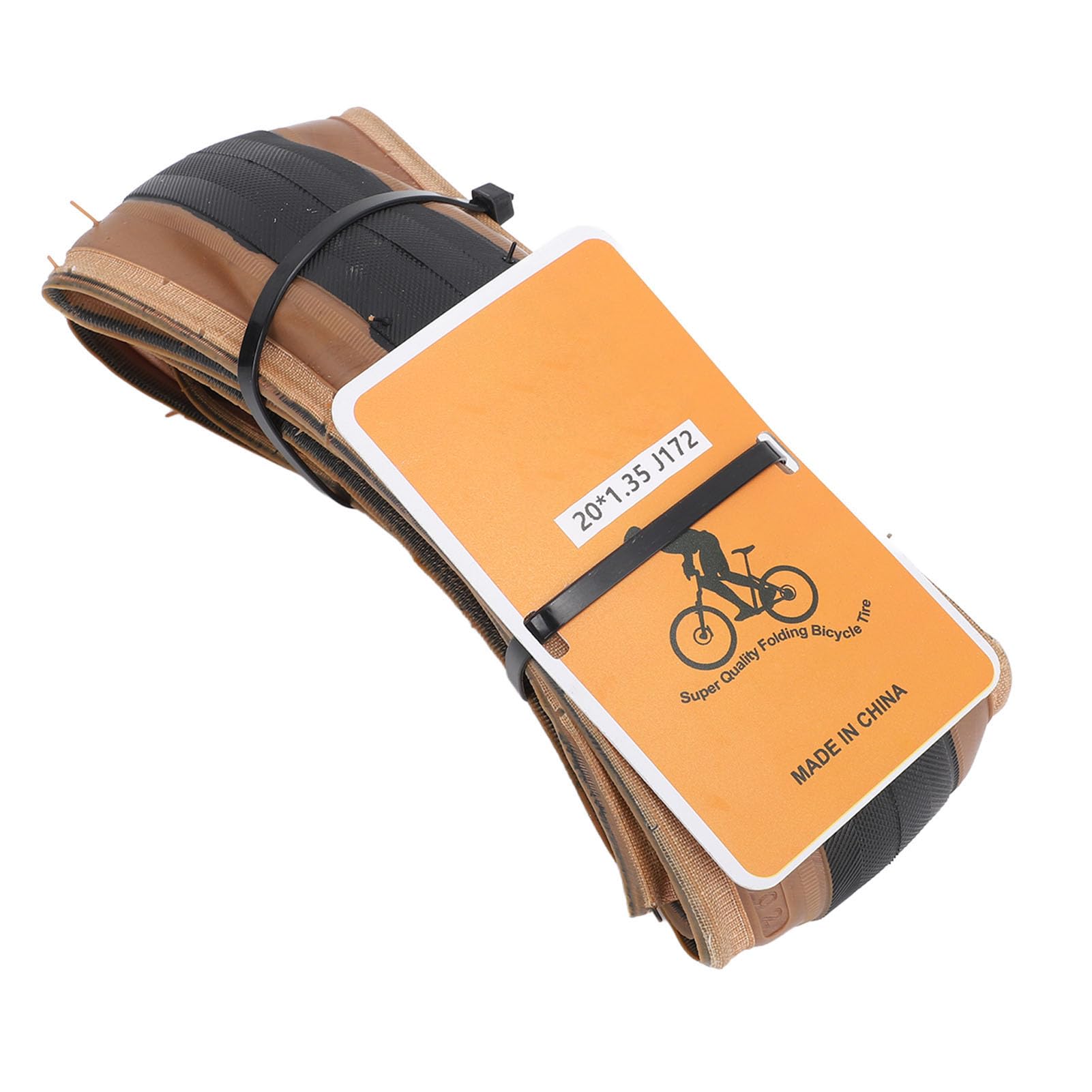 SUNGOOYUE Bicycle Folding Tire, 20 X 1.35 Inches Wear Resistant Rubber Bike Folding Replacement Tire for Road Bicycle