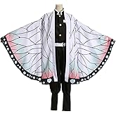 YQSGT Costume Set with Butterfly Kimono for Adult Girls Robe Cloak Costume Set Halloween Kimono Outfit