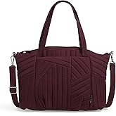 Vera Bradley Women's Cotton Pleated Multi-Strap Shoulder Satchel Purse