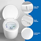 MASS DYNAMIC White Soft Close Toilet Seat Quick Release Top Fix Oval view 2