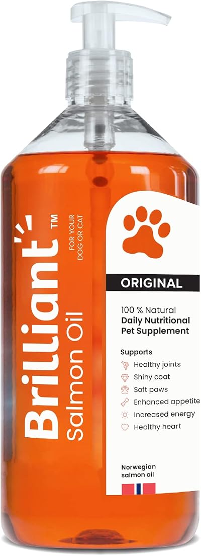 Hofseth Biocare Brilliant Salmon Oil for Pets 1 Litre Pure Omega 3 6 9