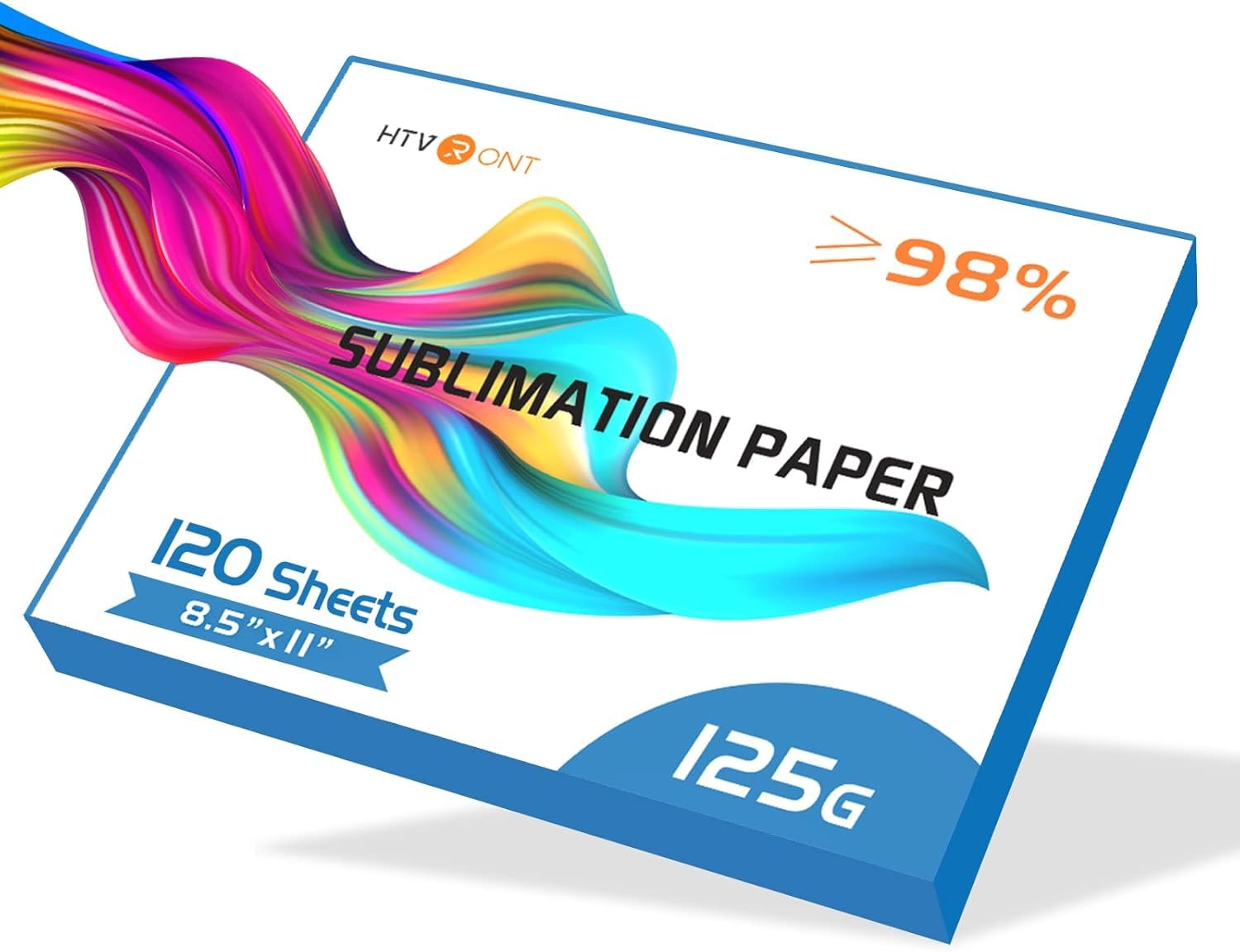HTVRONT Sublimation Paper 8.5 x 11 inches 216 x 280 cm- 120 Sheets Sublimation Paper 125g Compatible with EPSON Brother Sublimation Printer Ink Heat Press