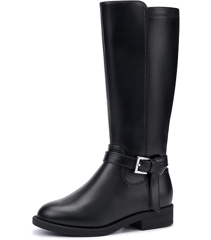 Amazon.com | Saxon Syntovia Zip Paddock Boots, Black, Childs 10