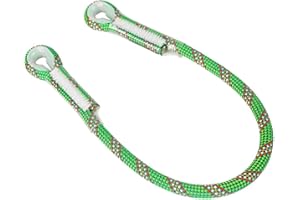 AOKWIT 22KN/4945lbf Prusik Loop Pre-Sewn Climbing Utility Cord, Professional Tree and Rock Climbing Gear High Altitude Anti Fall Off Protective Safety Belt Cowstail Diameter 10.5mm